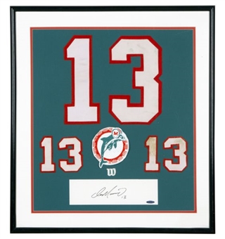 Dan Marino Signed and Framed #13 Display Piece (Upper Deck Authenticated)